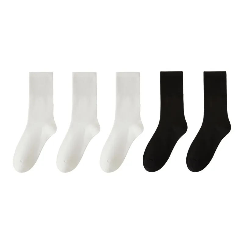 XXLLG Mid Calf Socks Women's 5 Pack-7