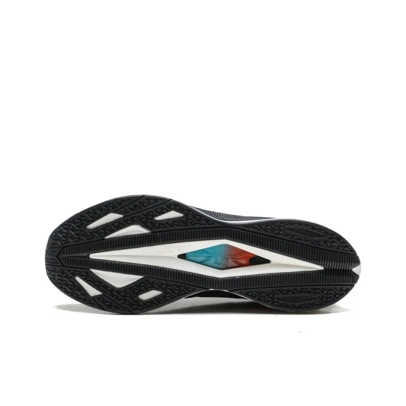 XTEP Running Shoes Men Low Top Black/Charcoal Gray, Sail White/Microwave Blue-19