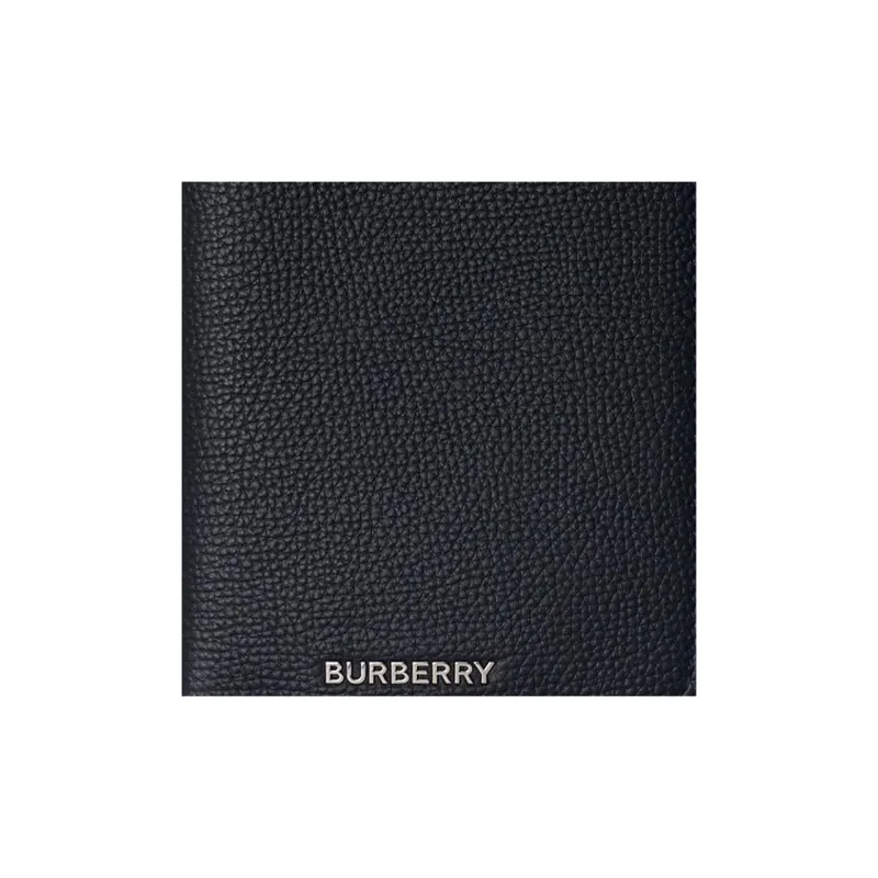 Burberry Grain Calfskin Wallet Men's Dark Marine Blue-2