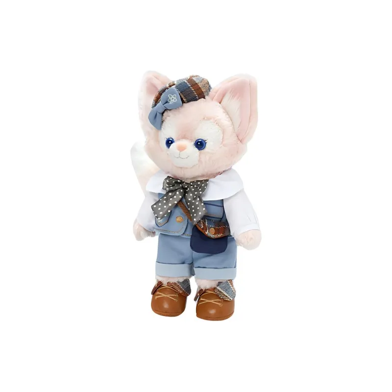 Disney LinaBell 2024 Duffy Denim Style Toy Playground Dolls Plush Doll 21.5cm Height-1