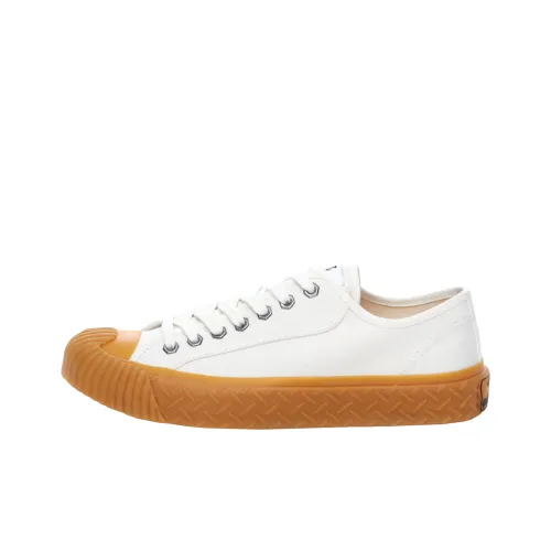 Excelsior Canvas Shoes Unisex Low-Top Steam White/Caramel