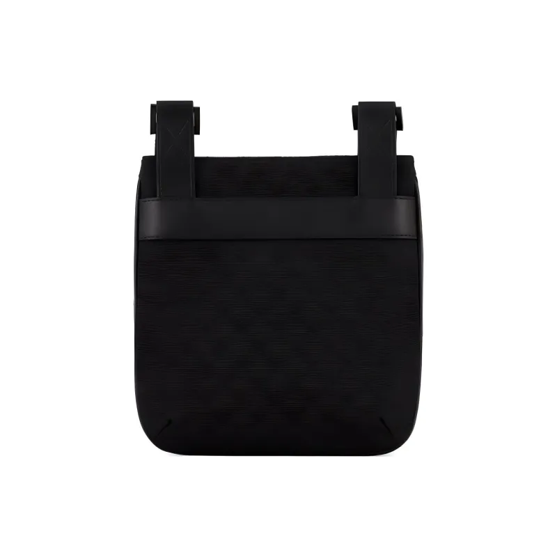 EMPORIO ARMANI Cotton Crossbody Bag Men's Black-2