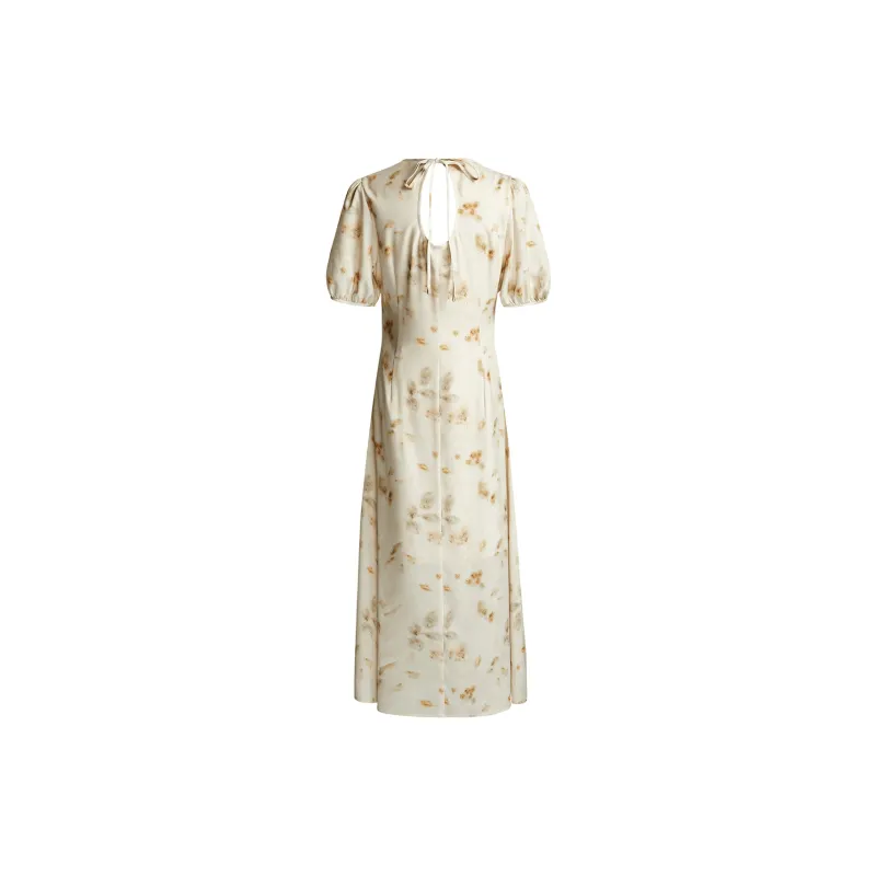 THE SEA LIFE Short Sleeved Dress Women's Plant Yellow-1