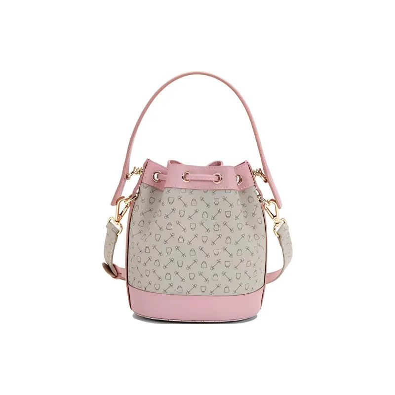 Why Artificial Leather Crossbody One Shoulder Handbag Small Size Women's Coffee/Apricot & Pink/Milk Tea-16