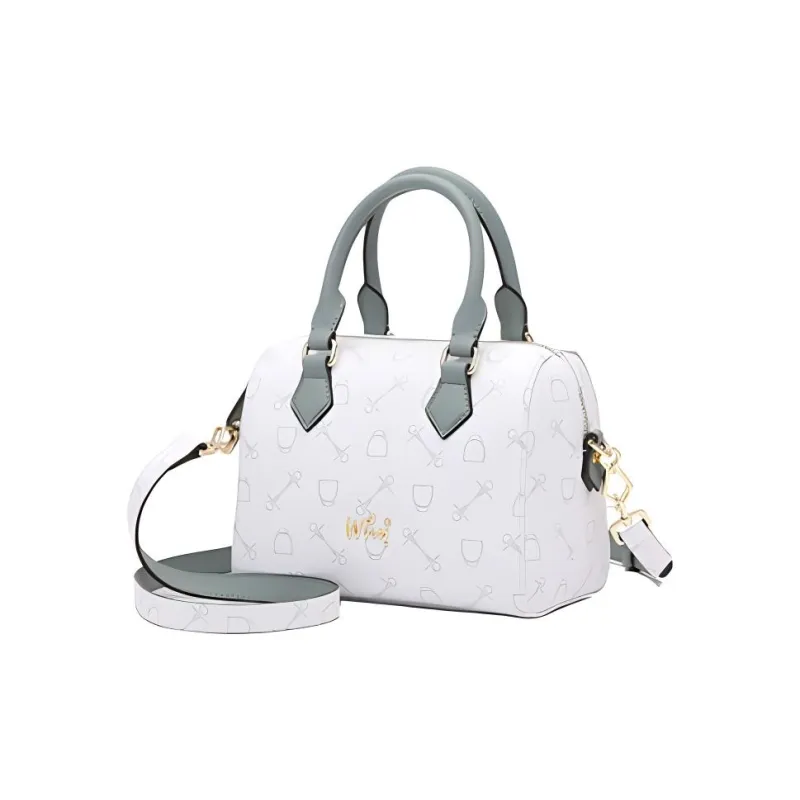 Why Artificial Leather Shoulder Bag, Crossbody Bag, Handbag Medium Size Women's Coffee/Milk Tea/Milk White/Blue-19