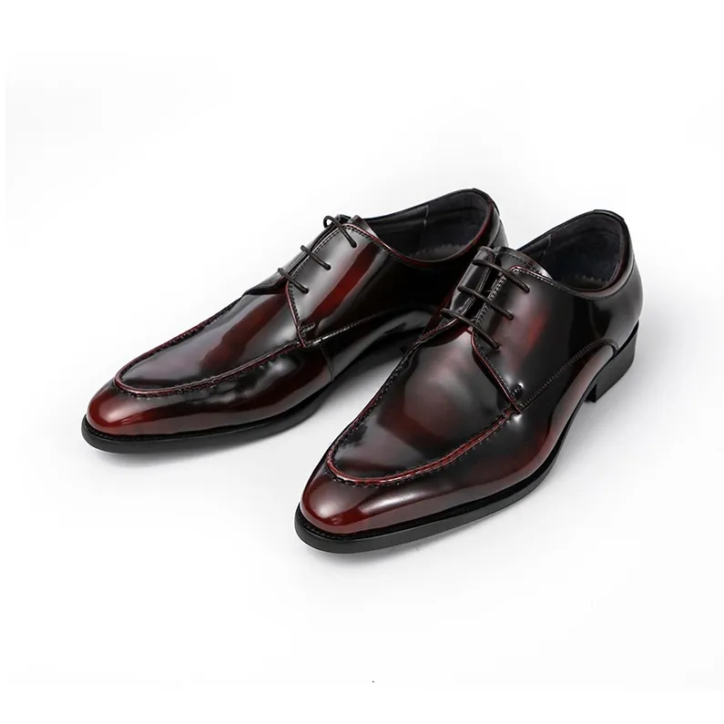 ASTON M.JAZZ Dress Shoes Men Low Top Black/Blue/Burgundy-4