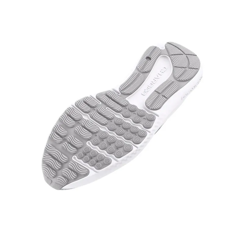Under Armour Durable Breathable Low Top Running Shoes Men's White-4
