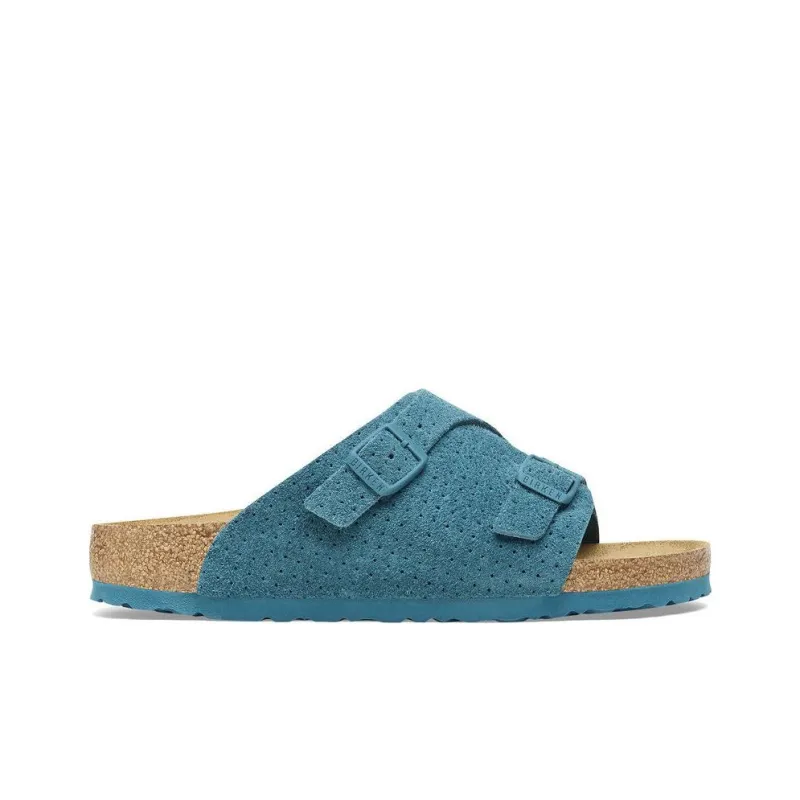 Birkenstock Zurich Slide Slippers Unisex Turquoise Narrow-1