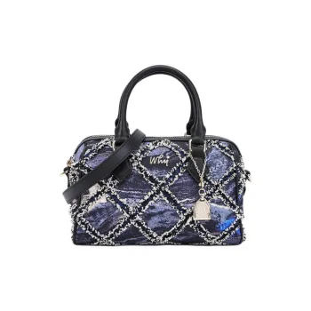 Why Fabric Handbag, Shoulder Bag, Crossbody Bag Small Size Women's Starry Blue