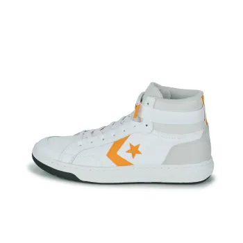 Converse Pro Blaze Slip Resistant Cushioning High Top Skateboard Shoes Men's White Yellow