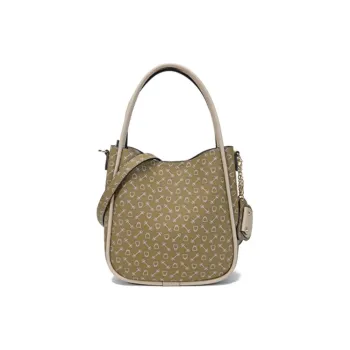 Why Artificial Leather Shoulder Bag, Crossbody Bag, Handbag Small Size Women's Milk Tea/Ecru