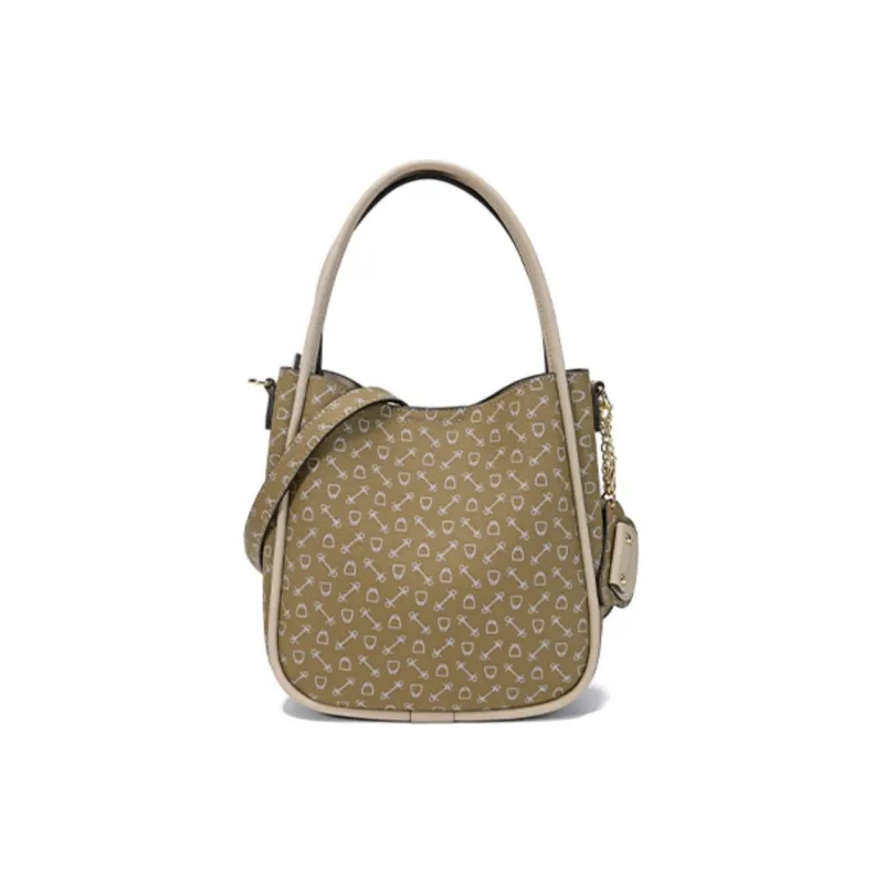 Why Artificial Leather Shoulder Bag, Crossbody Bag, Handbag Small Size Women's Milk Tea/Ecru-0