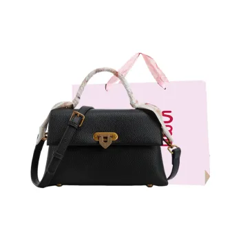 Worm's Home PU Shoulder Bag Regular Women's Black/White