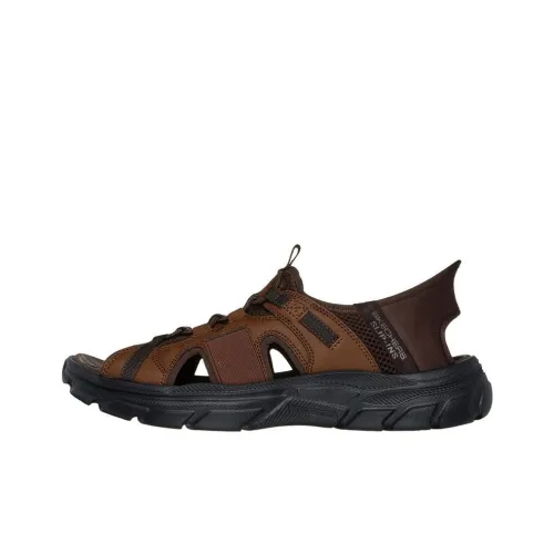 Skechers Slip Ins Beach Sandals Men Brown