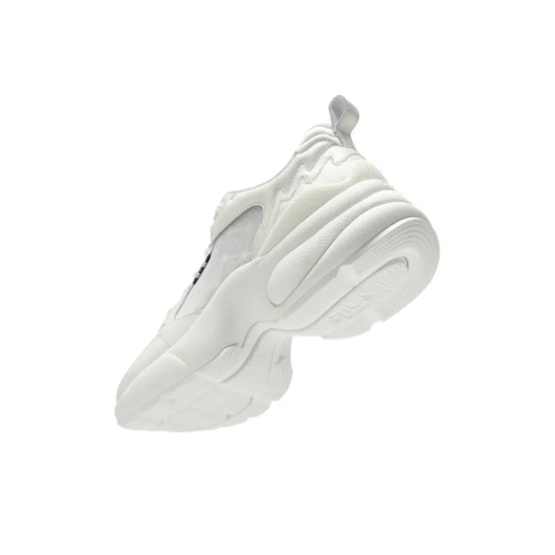 FILA Drop Anti Slip Wear Resistant Low Top Chunky Sneakers Women's Snow White-2