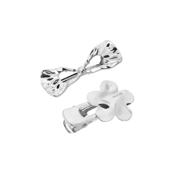 Kelanxi Hair Clips Women's Silver