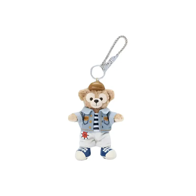 Disney Duffy Cowboy Style Key Ring Dolls Plush Pendant 14cm Height-0