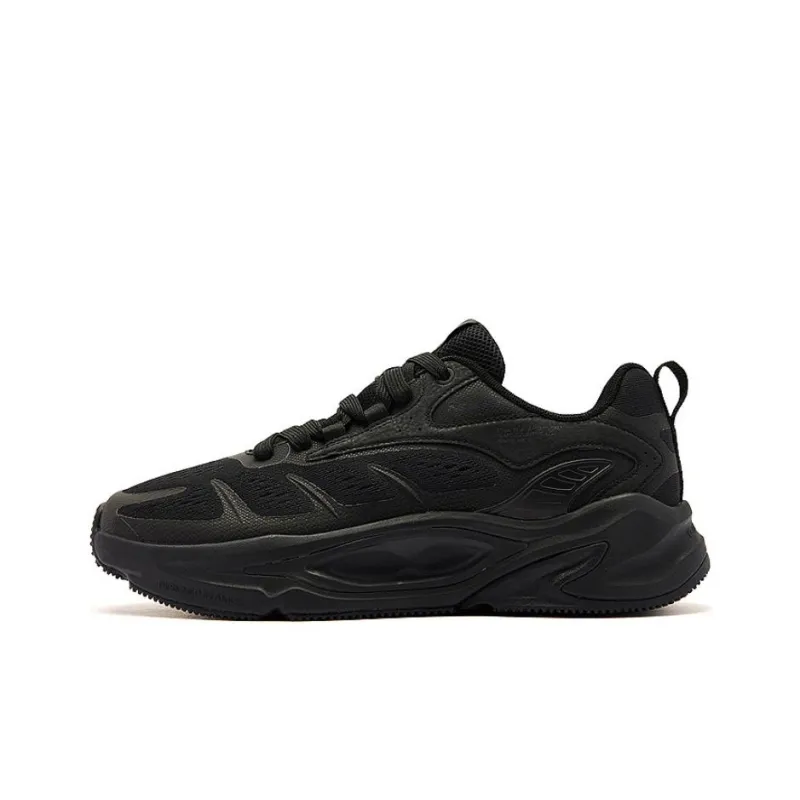 QIAODAN Wear resistant And Lightweight Low Top Casual Shoes Men's Black-0