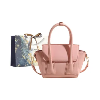 Iman's House PU Shoulder Bag Women's Pink/Ecru/Gray/Black