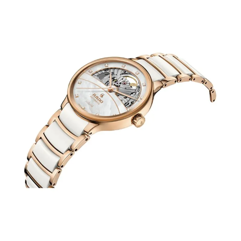 RADO Crystal Collection Automatic Mechanical Movement Women's Watch Watch White Dial-2