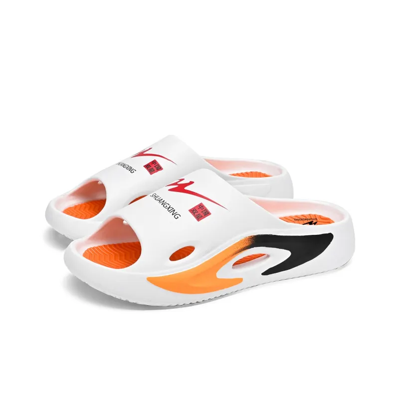 Binary Slide Slippers Men Orange-2