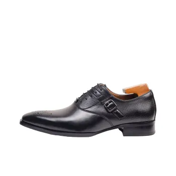 SHUPATE Dress Shoes Men Low Top Black/Brown