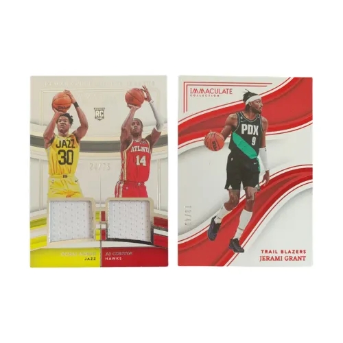 PANINI 2022 23 IMM AJ Griffin Ababu Double Window Jersey 24/75+Trail Blazers Grant BASE 13/49 Sports Cards 2 Pcs