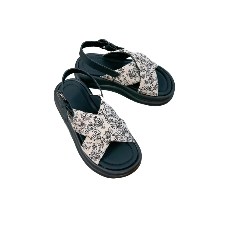 Help Beach Sandals Women's Black/Beige-14