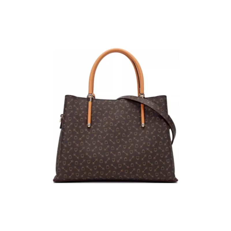 Why Artificial Leather Tote Bag, Shopping Bag, Shoulder Bag, Crossbody Bag, Handbag Large Size Women's Coffee-5