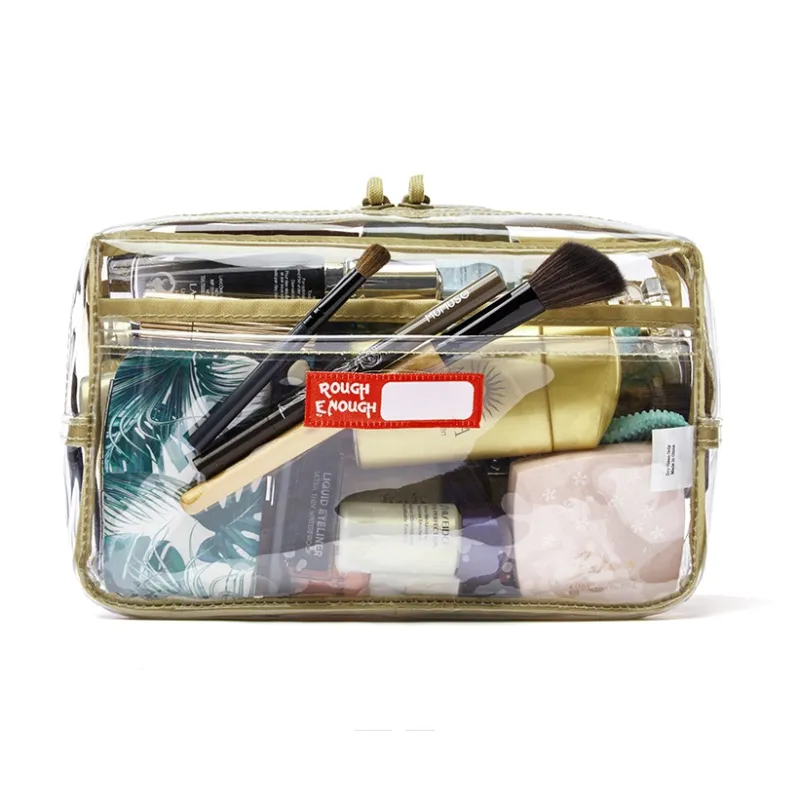 Rough Enough PVC Makeup Bag, Storage Bag, Toiletry Bag Tubas Unisex Transparent-4