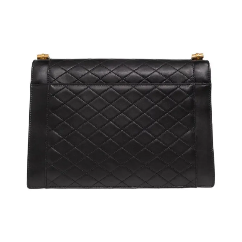 SAINT LAURENT Lambskin Crossbody Bag, Shoulder Bag Women's Black-2