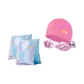 024 Pink[Arm Circles+Swimming Cap+Swim Goggles+Waterproof Earplugs]