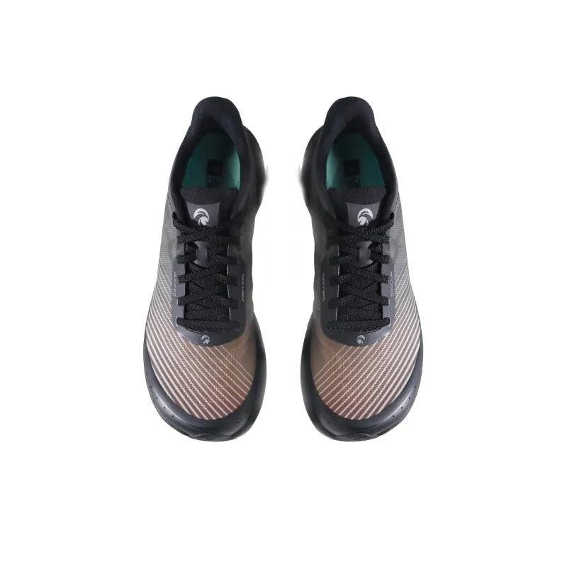 AVOCCO Cushioning Breathable Coverage Low Top Running Shoes Unisex Burning Black-2
