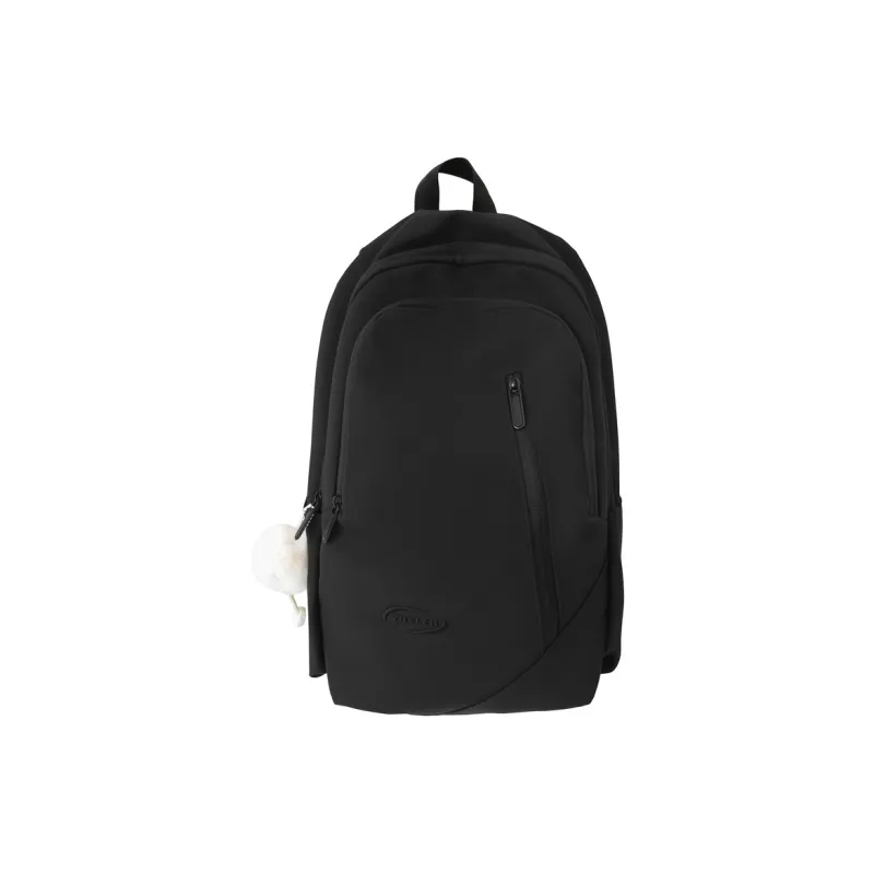Moonshine Oxford Backpack Students Backpack Backpack Laptop Bag Large Size Unisex Black/Gray-5