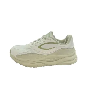 Erke Breathable Lightweight Low-Top Running Shoes Women's White Green