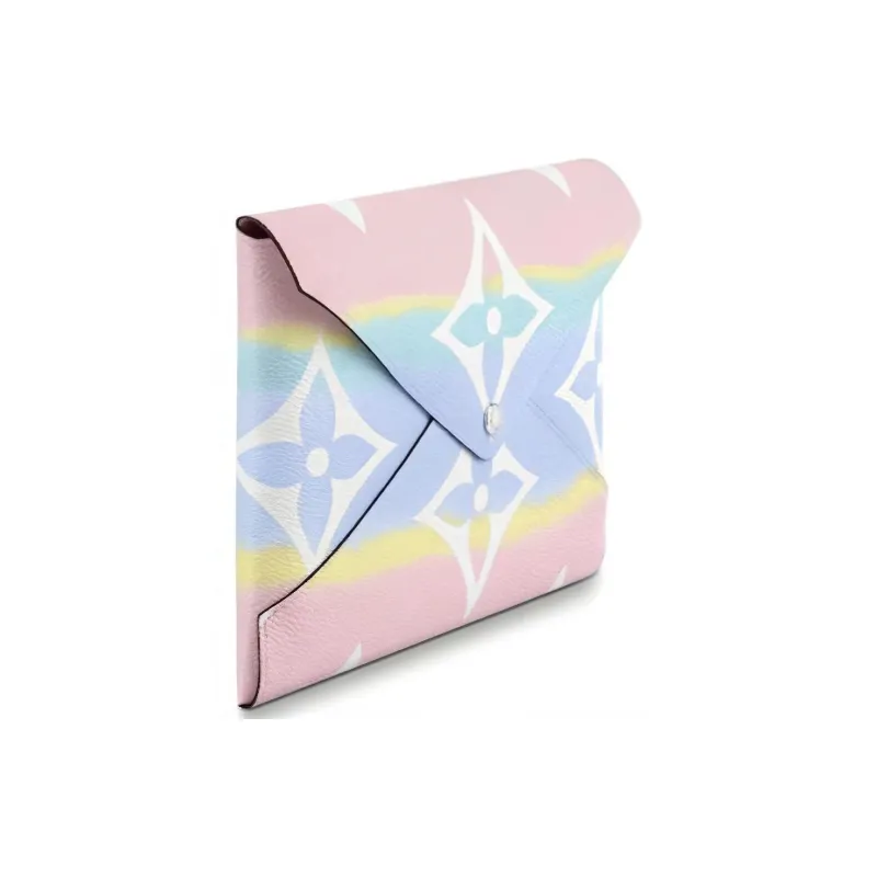 LOUIS VUITTON Pochette Kirigami Lv Escale Pastel/Bleu/Rouge-4