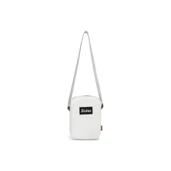 Dickies Applique Corduroy Cell Phone Pouch Crossbody Bags Mini Unisex White