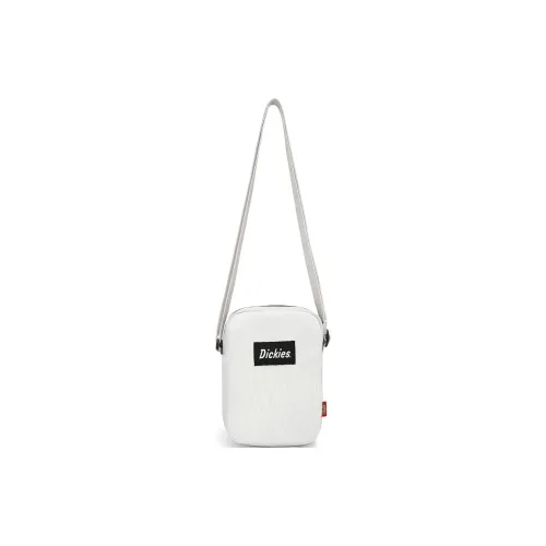 Dickies Applique Corduroy Cell Phone Pouch Crossbody Bags Mini Unisex White