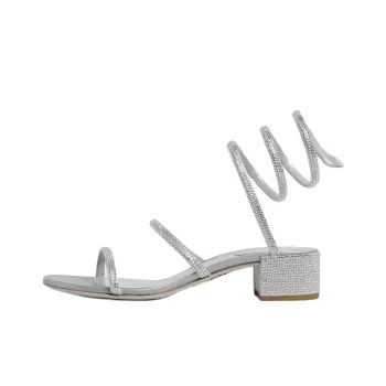 RENE CAOVILLA One Strap Sandals Women's Silver