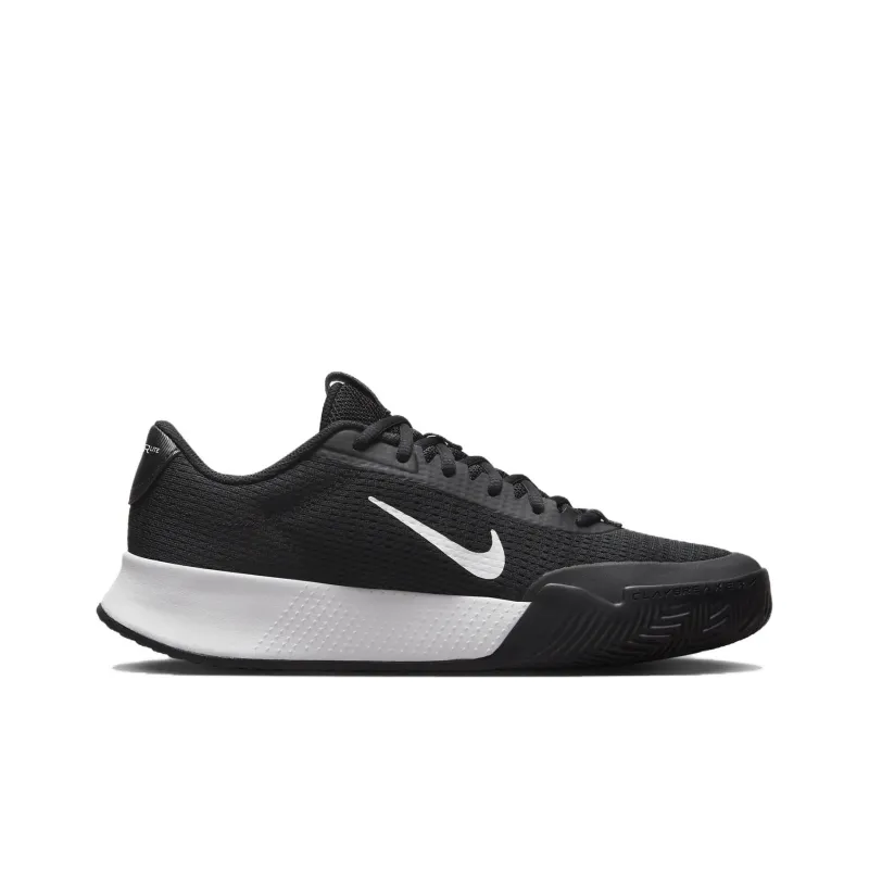Nike Court Vapor Anti Slip Wear Resistant Low Top Tennis Shoes Unisex Black White-1