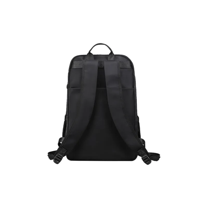FIDO DIDO Nylon Fabric Backpack Large Size Men's Black-2