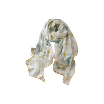 Hang Silk Road 100% Mulberry Silk Silk Scarves Women's Green