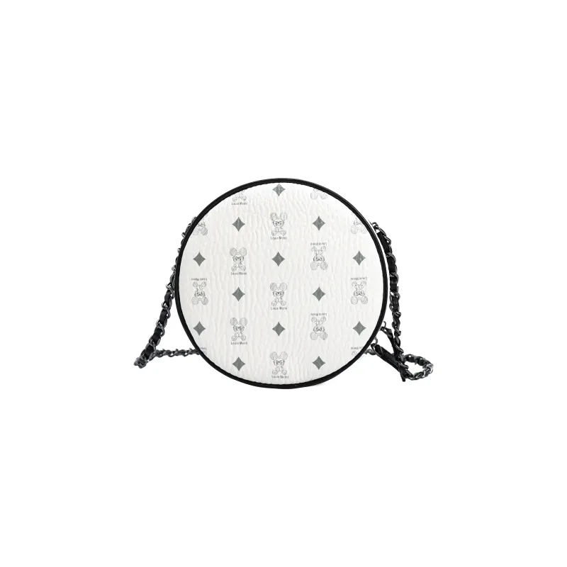 ZAVC Pu Crossbody Bag Regular Women's White Moonlight/Brown-3