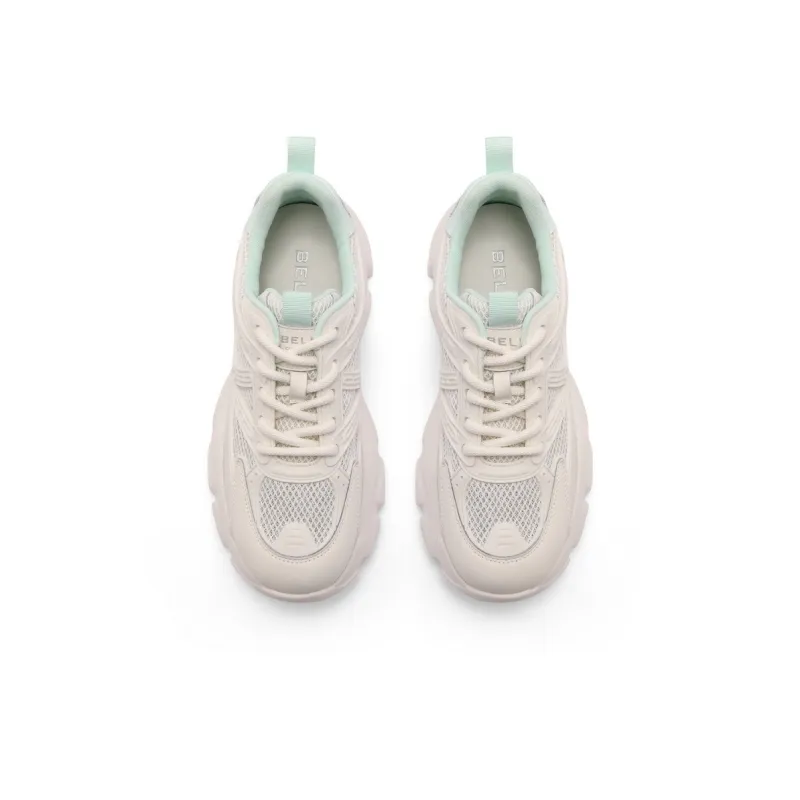 BELLE Anti-Slip Wear-Resistant Breathable Lightweight Height Increasing Low-Top Chunky Sneakers Women's-8