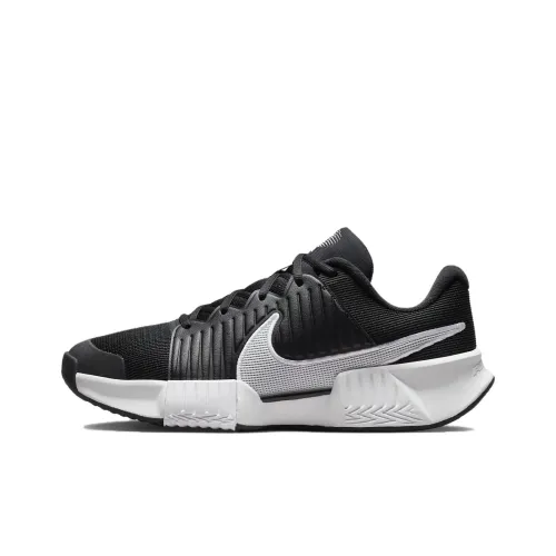 Nike Air Zoom GP Anti Slip Wear Resistant Low Top Tennis Shoes Men's Black White