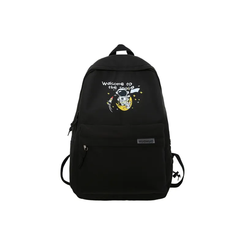 GEERDUN Nylon Backpack Unisex Black/White/Red/Blue-0