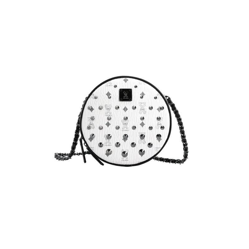 ZAVC Pu Crossbody Bag Regular Women's White Moonlight/Brown-1