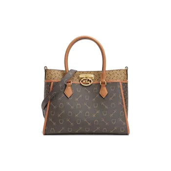 Why Artificial Leather Tote Bag Shopping Bag Handbag Shoulder Bag Crossbody Bag Large Size Women's Coffee With Caramel