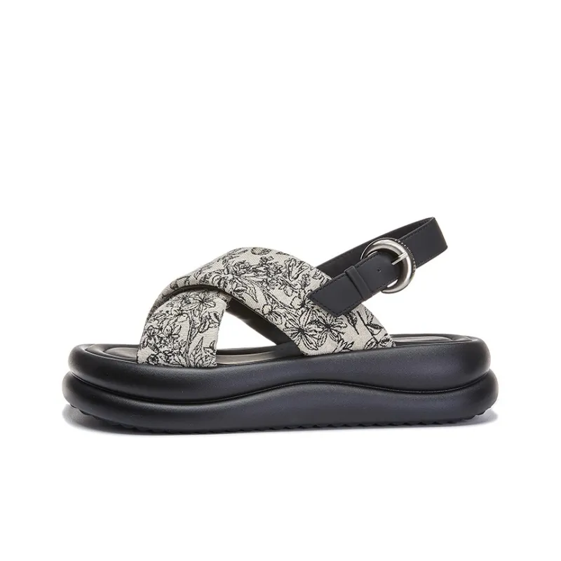 Help Beach Sandals Women's Black/Beige-11