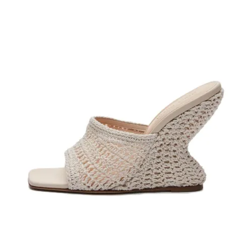 Magda Butrym Slide Slippers Women's Cream White